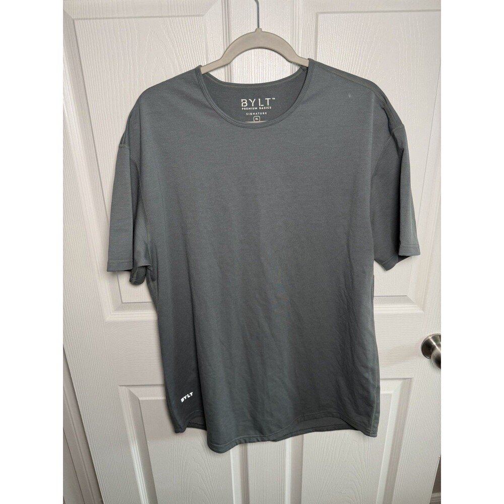 BYLT Drop Cut Lux T-Shirt Gray Men’s Premium Basics NWT XL